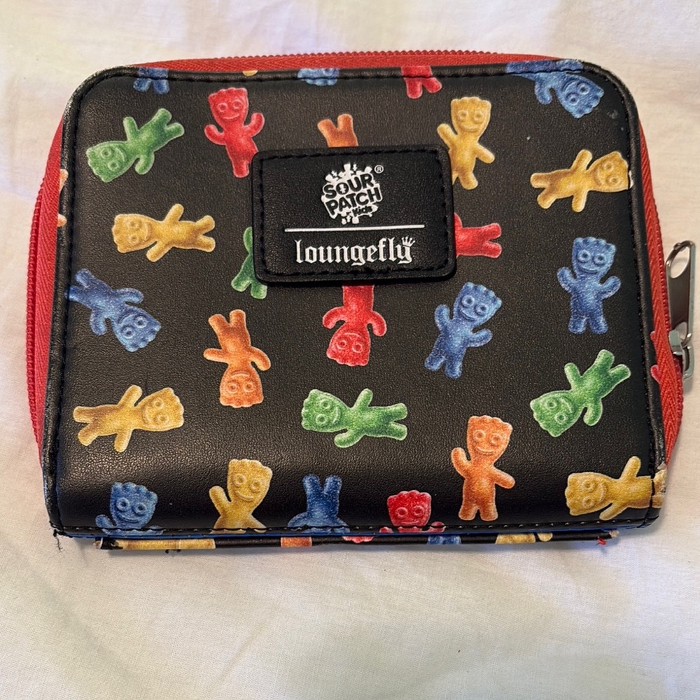 Loungefly Black and Red Sour Patch Kids Key & Card Holder